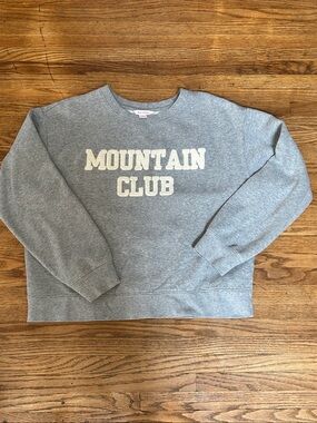 Joe Fresh Gray 'Mountain Club' Crewneck Sweatshirt